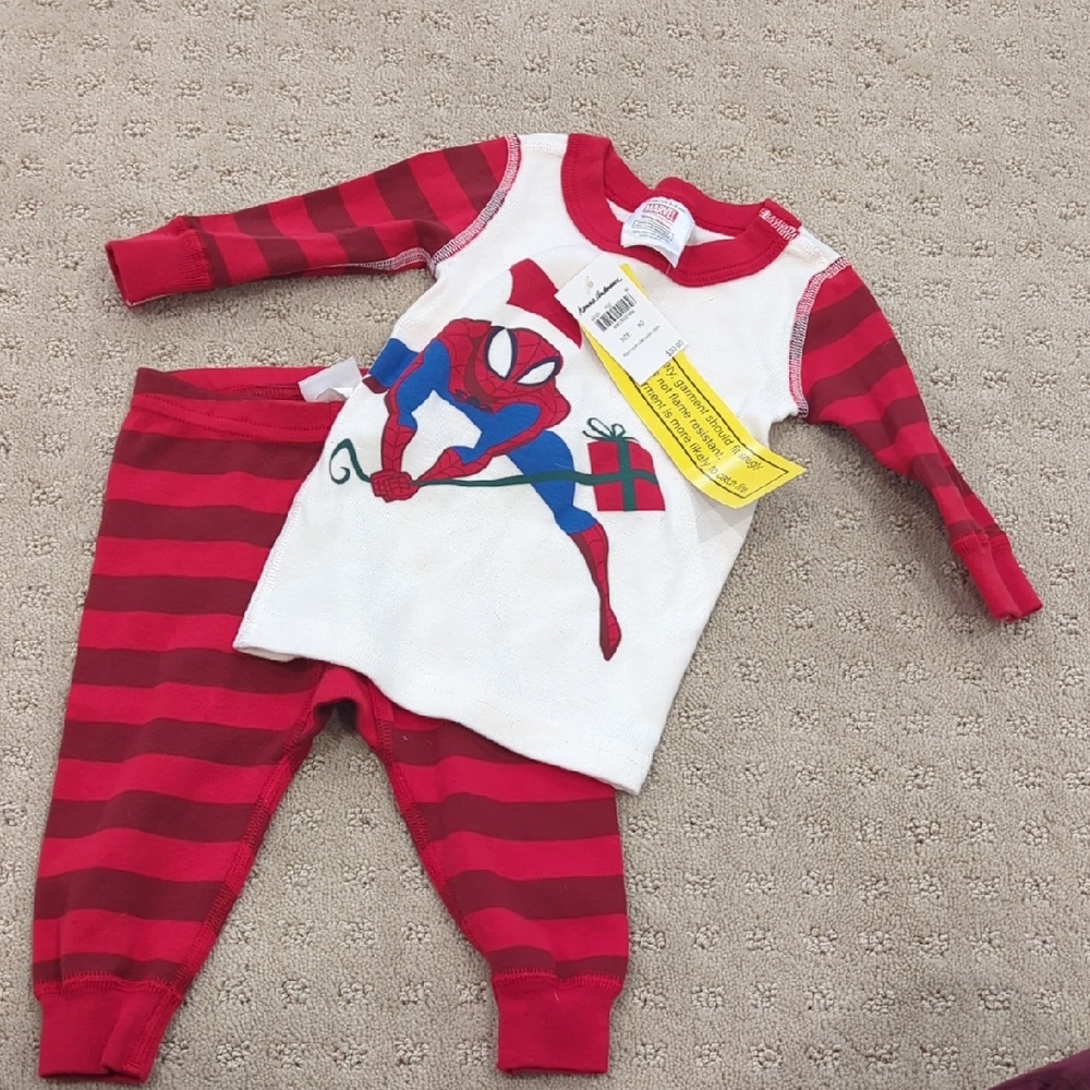 Hanna Andersson Red and White Superhero Costume Set
